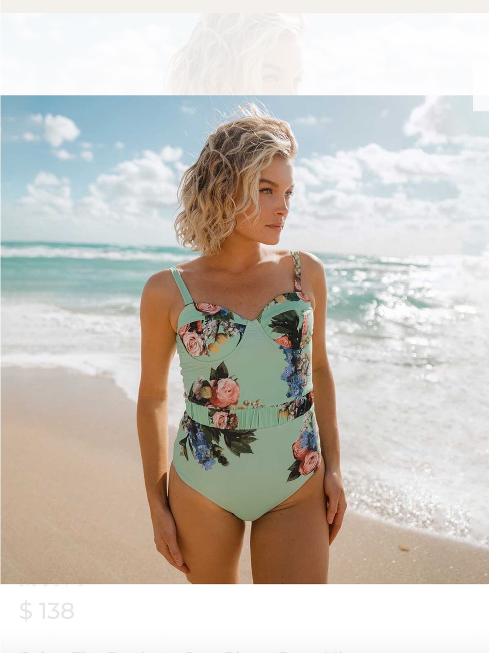 Albion Fit "The Duchess One-Piece" in Rose Mint XS Bustier